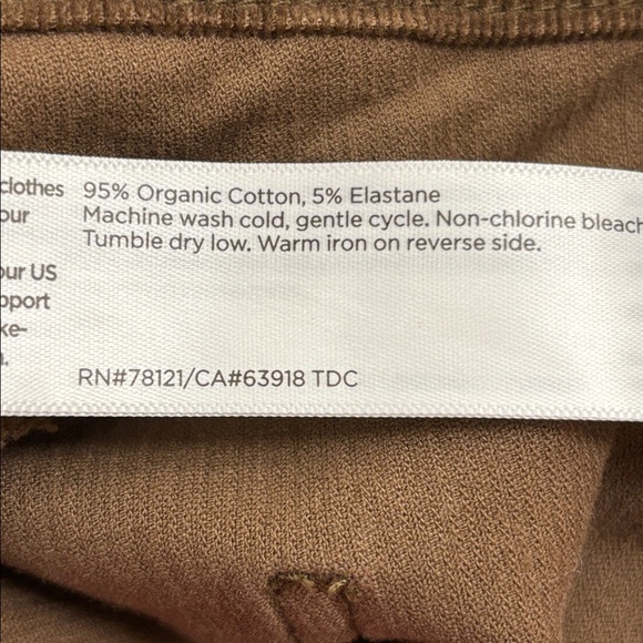 Eileen Fisher Organic Cotton Stretch Corduroy Straight Pants Large - Picture 14 of 14